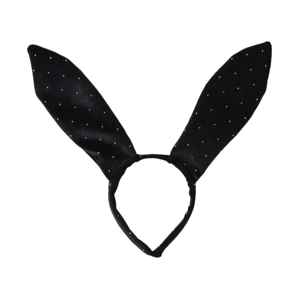 Velvet Fabric Rabbit Ear Headband Big Bunny Ears Party Headband Hair Accessories Christmas Party