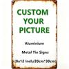 Op maat Gemaakt Gepersonaliseerd Foto Metalen Bord 8x12 Inch Wanddecoratie Cadeau