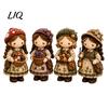 Patchwork Girl DIY Kit Kit, 3D Doll Sewing Craft Set with Pre-Cut Toy Making Fabric Thread Needles, Cute for Home Decor Handmade Gift Art