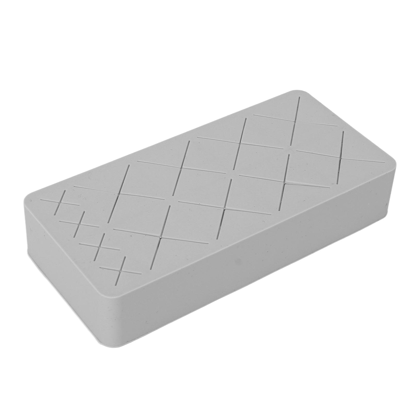 

12-слотовый держатель для помады, органайзер, силиконовая подставка для косметики, подставка для лака для ногтей и бровей серый