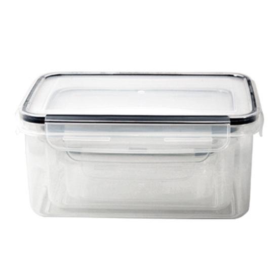 

Ящик для хранения еды с герметичной крышкой и 3 шт. прозрачный многофункциональный кухонный холодильник большой емкости для сухого хранения S