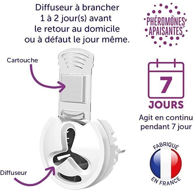 FELIWAY Help! - Anti-stress pour chat - Pack économique 3 cartouches - 3x7 jours