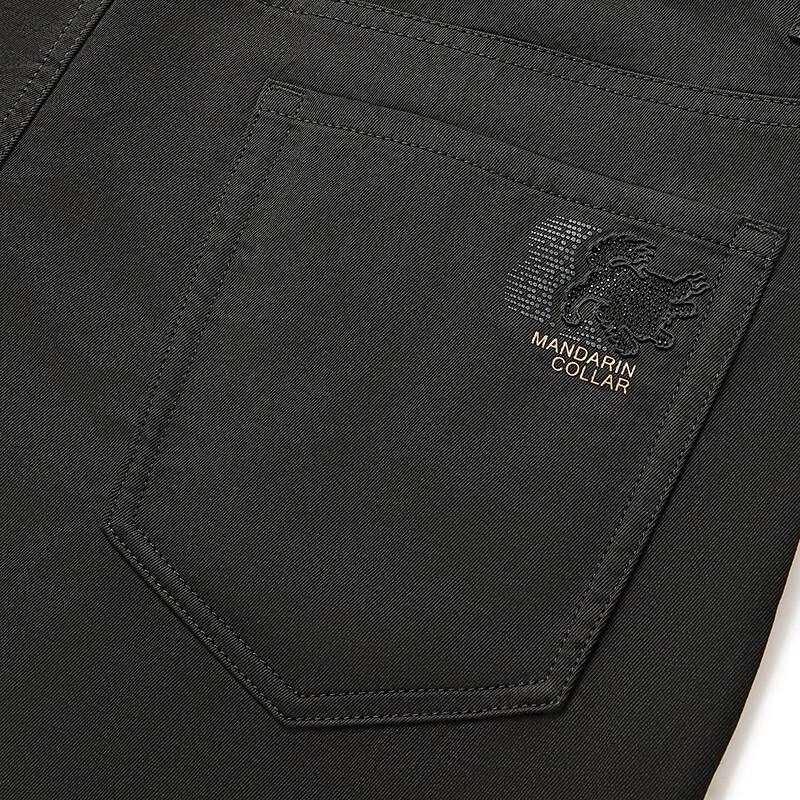 Qipai Zhonghua Liling Men's Slim-Fit Five-Pocket Casual Pants
