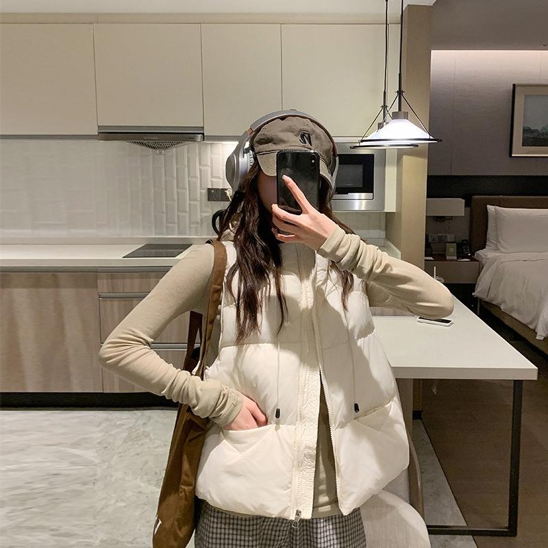 New Autumn and Winter Hooded Vest Ladies Vest Coat