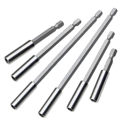 Hexagonal Handle Extended Connecting Rod Magnetic Screw Bits Extension Rod Long Handle Screwdriver Tip Holder Non-Slip Hand Tool