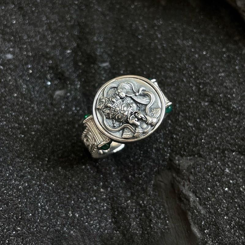 S925 Premium Silver Zodiac Dragon Ring For Women With Stylish Open Design Ideal For Daily Wear