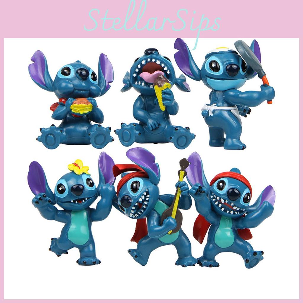 Dancing Singing Stitch Ice Cream Food And Music Theme Mini Model Set Decoration