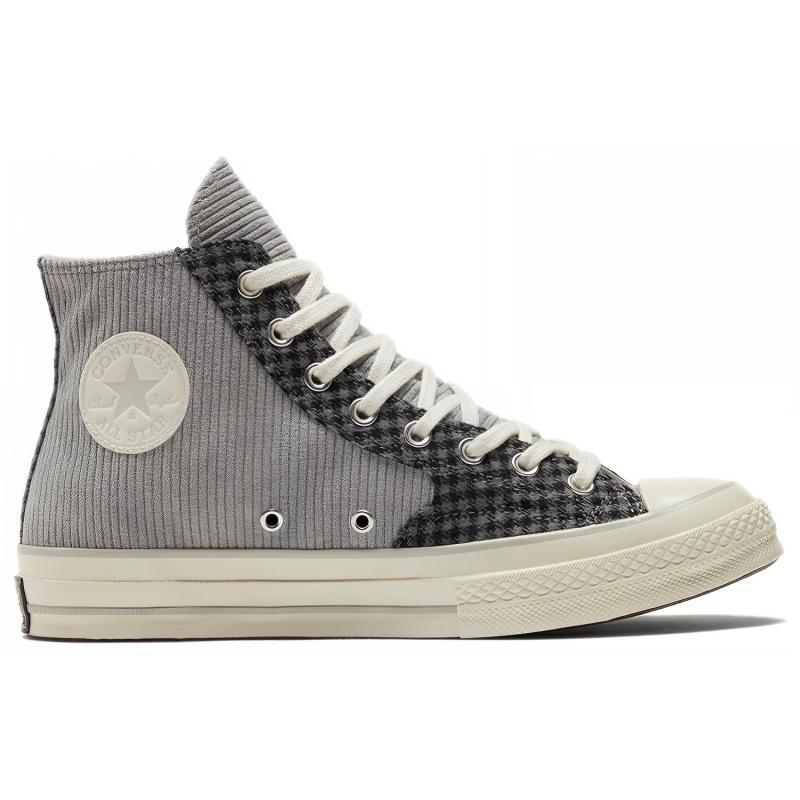 Converse 1970s Chuck Taylor All Star Corduroy Trend Stitching High-Top Espadrilles Unisex Grey