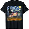 Axolotl Hvězdná noc Van Gogh Vtipné dárky pro muže ženy dítě tričko