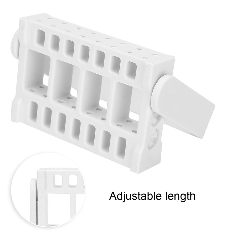 2PCS 16-Hole Drill Bit Organizer ABS Nail Tool Holder Manicure Display Rack Professional Salon Use