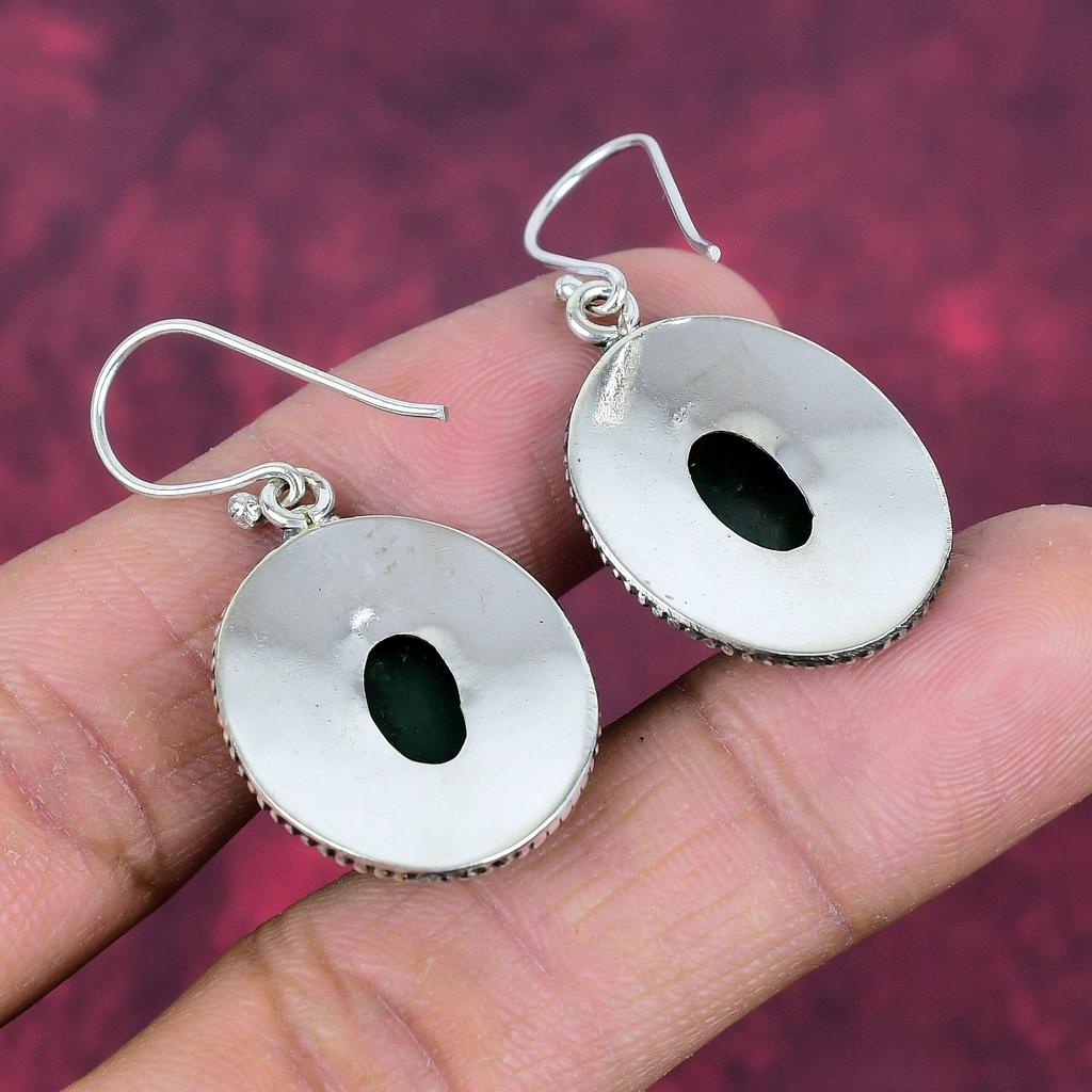 Green Flash Labradorite 925 Solid Sterling Silver Earrings, Handmade Gemstone Earrings Jewelry, Gifts For Wife Brand New Earrings