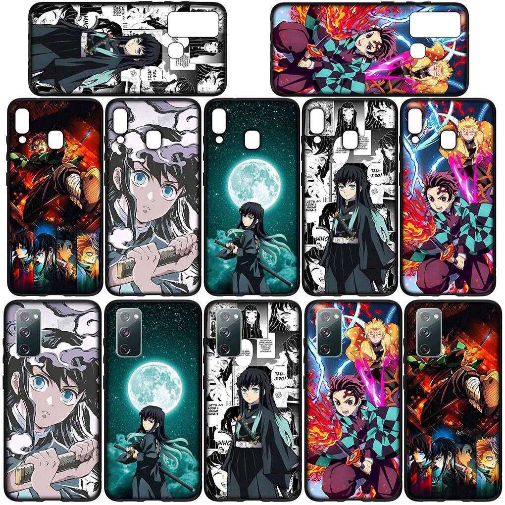 Pro Samsung Galaxy S25 S24 S23 S22 Ultra FE Plus A17 A37 A57 A56 A55 A06 A16 A15 A36 A26 A35 A05 A25 A54 A34 Pouzdro Muichiro Tokito Demon Slayer Tanjiro