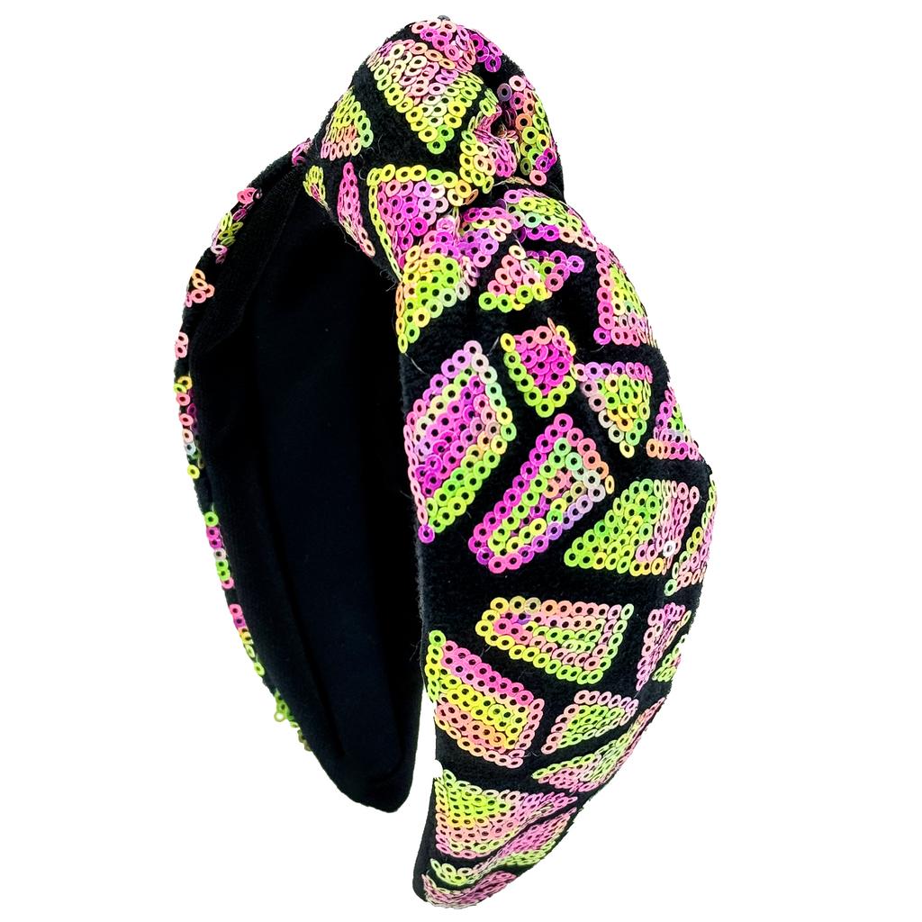 1PC Fashion Sequin Headbands for Women Large Bowknot Hairband Wide Headbands Hair Hoop Headwear Girls Women Hair Accessories