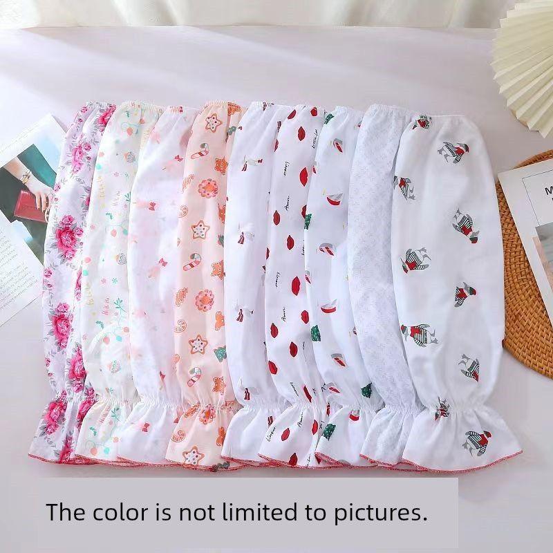 

Sun Protection Arm Sleeve Summer Extra-Long Cotton Oversleeve Thin Breathable and Loose Outdoor Work Driving and Biking Oversleeve Wall Ruffles sleeve random [5 pairs]] 3XL