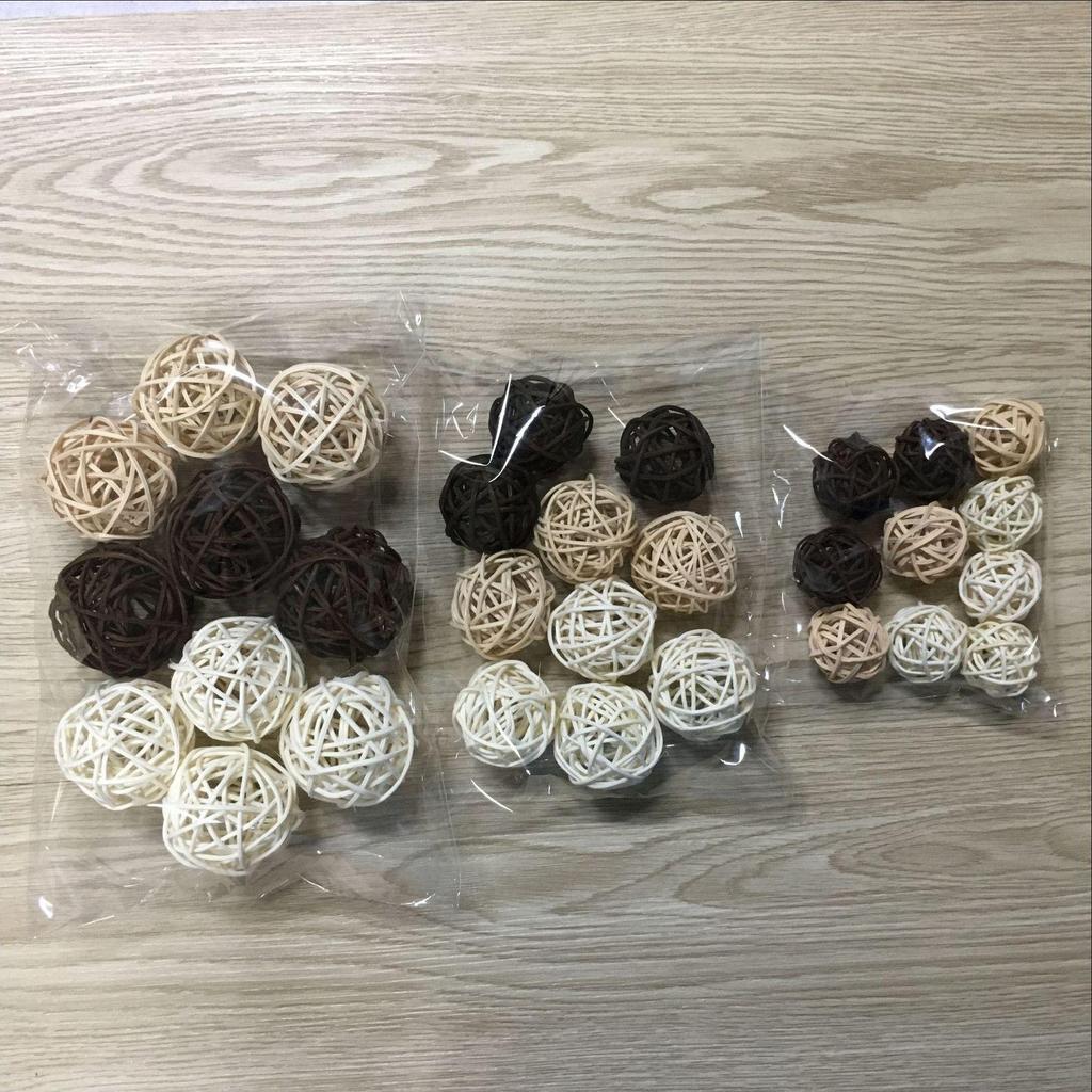 3 cm Colored Rattan Balls for Aromatherapy & Decorative Use in Kindergarten Layouts