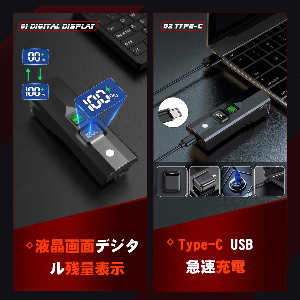 Bicycle Light LCD Screen with Digital Battery Level Display and Photosensitive USB 3500mAh 2000 High 5 Dimming LED IPX6 Easy Can also be used as a