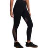 Under Armour Mid Rise Casual Breathable Fitted Sports Pants Women Bottoms Black 1389871-001