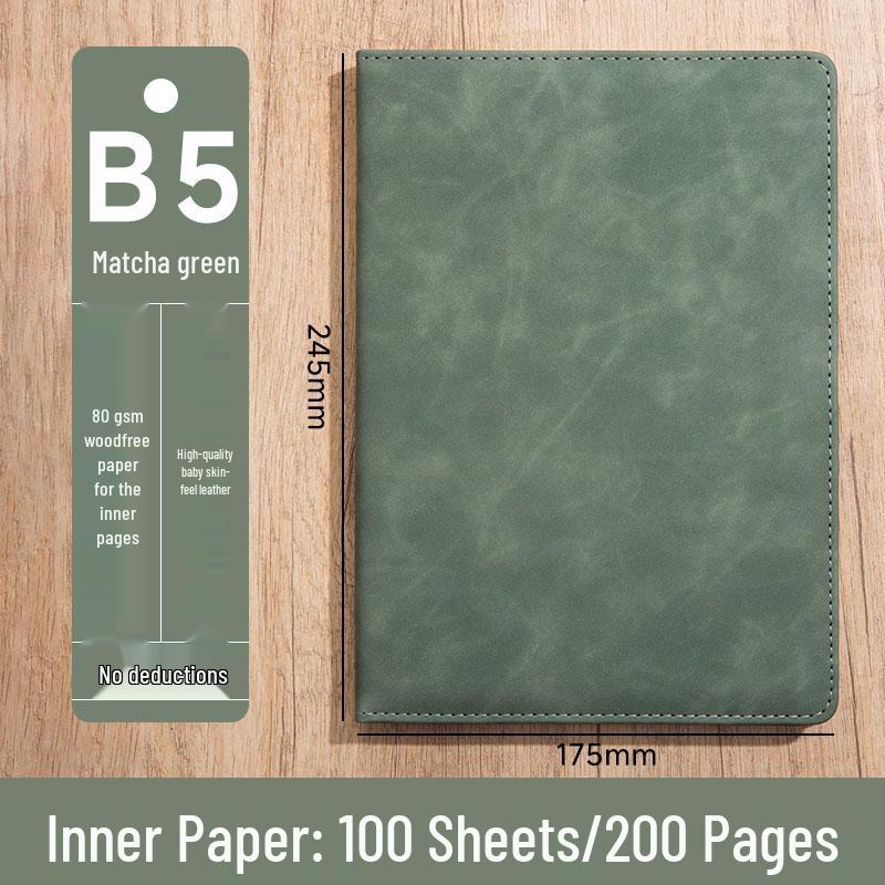 Personalized A5 Soft Leather Notebooks with Logo Printing: Custom Covers & Pages for Office Use