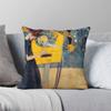Gustav Klimt Das Musik-Quadrat Kissenbezug Polyester Leinen Samt Bedruckt Reißverschluss Dekor Kissenbezug für Sofakissen Zimmerkissenbezug