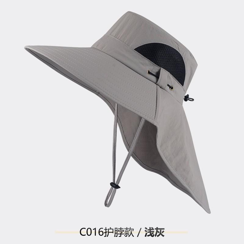 Men Women UV Protection Sun Hat With Wide Brim Breathable Fishing Cap Hiking Outdoor Travel