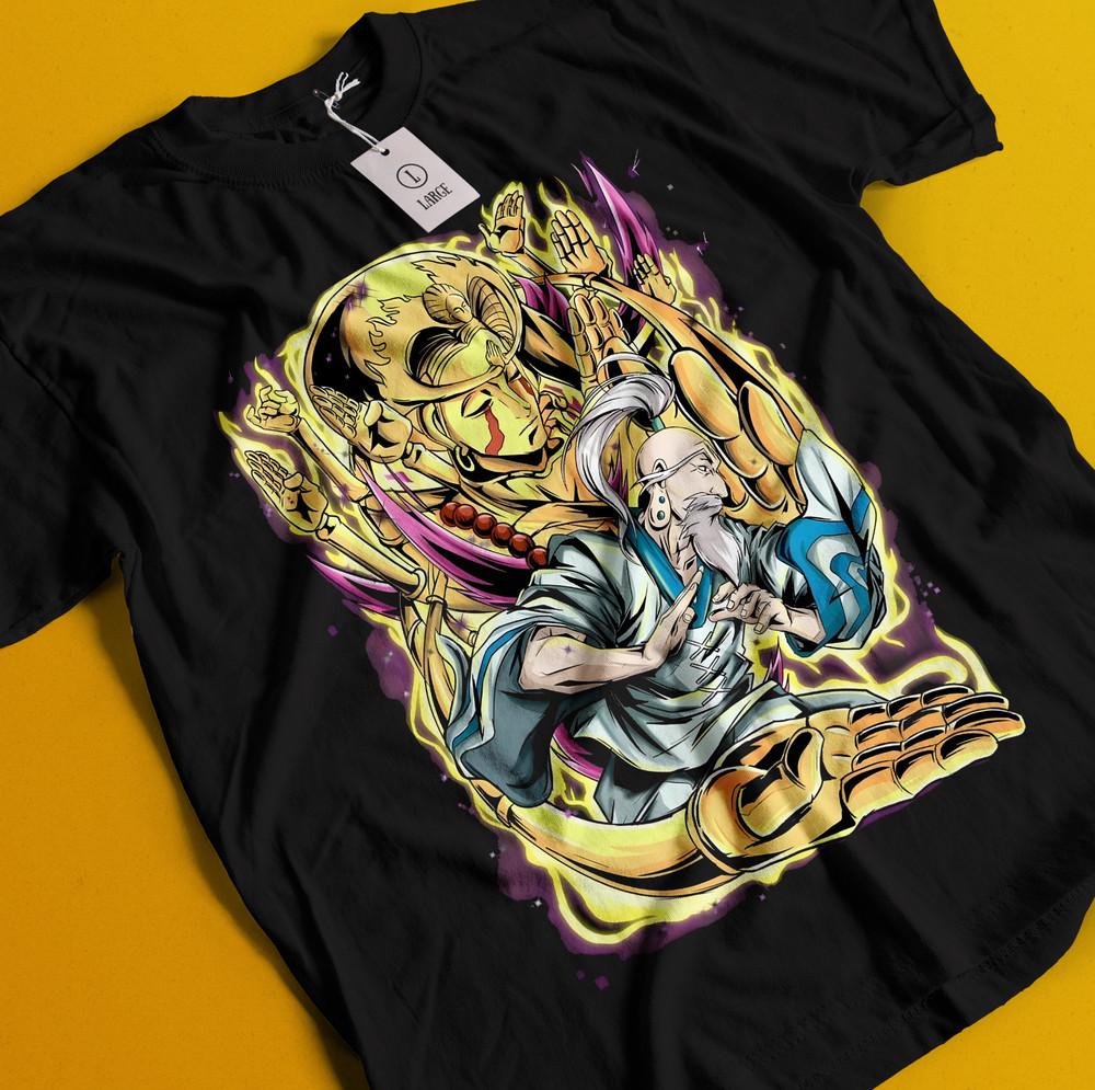 

Netero T-Shirt Hisoka Tshirt Gon Hunter HXH Anime Shirt Pitou Meruem Killua Tee 2XL