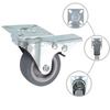 VidaXL Roulettes pivotantes avec frein double 4 pcs 50 mm