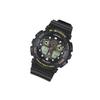 Casio Men Liquid Crystal/Analog Dual Display Series Black Watch GA-100GBX-1A9 GA-100GBX-1A9