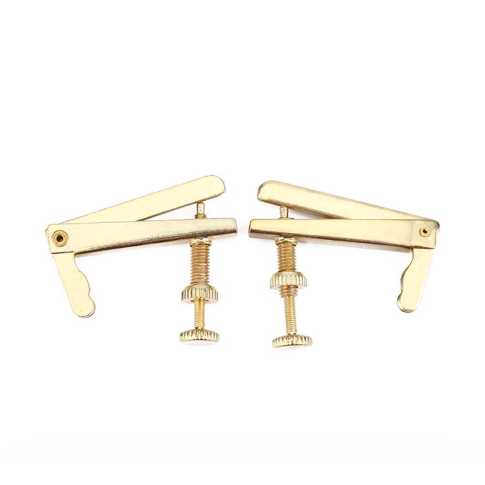 4Pcs Durable Metal Fine Tuners String Adjusters Replacement Parts for 3 4 4 4 Cello(Gold)