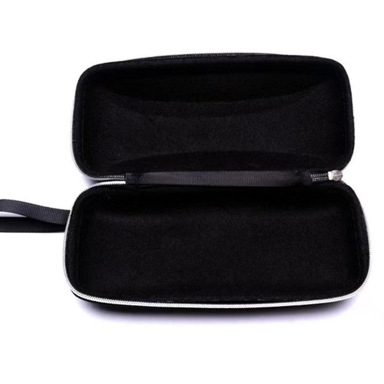 Seeking Glasses Case Eva Zipper Case, Black Honeycomb Sunglasses Case, Pressure-Resistant Square Glasses Case.