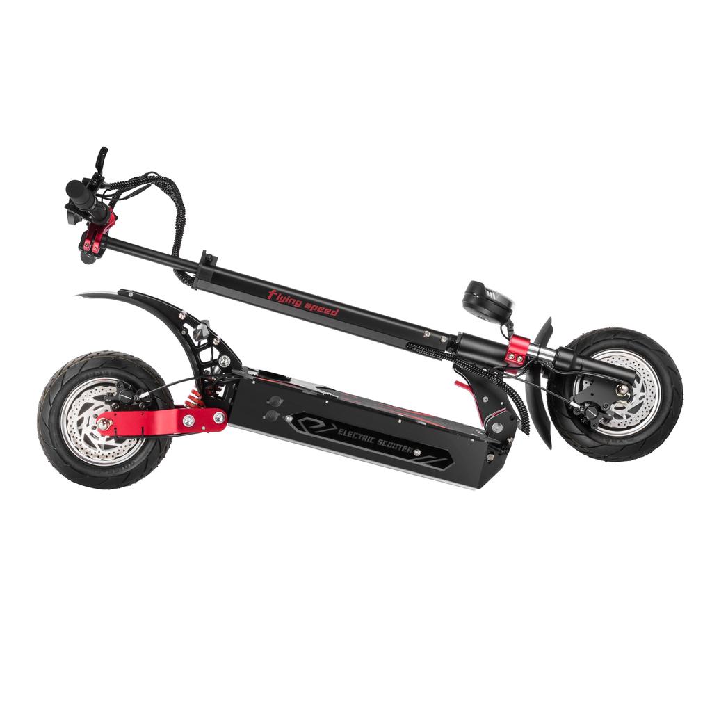 BOYUEDA Q7 Pro Max 70KM/H 1600W E-Scooter - 110KM Range, Foldable, NFC Unlock, Dual Charging, CE/FCC Certified(NO ABE)