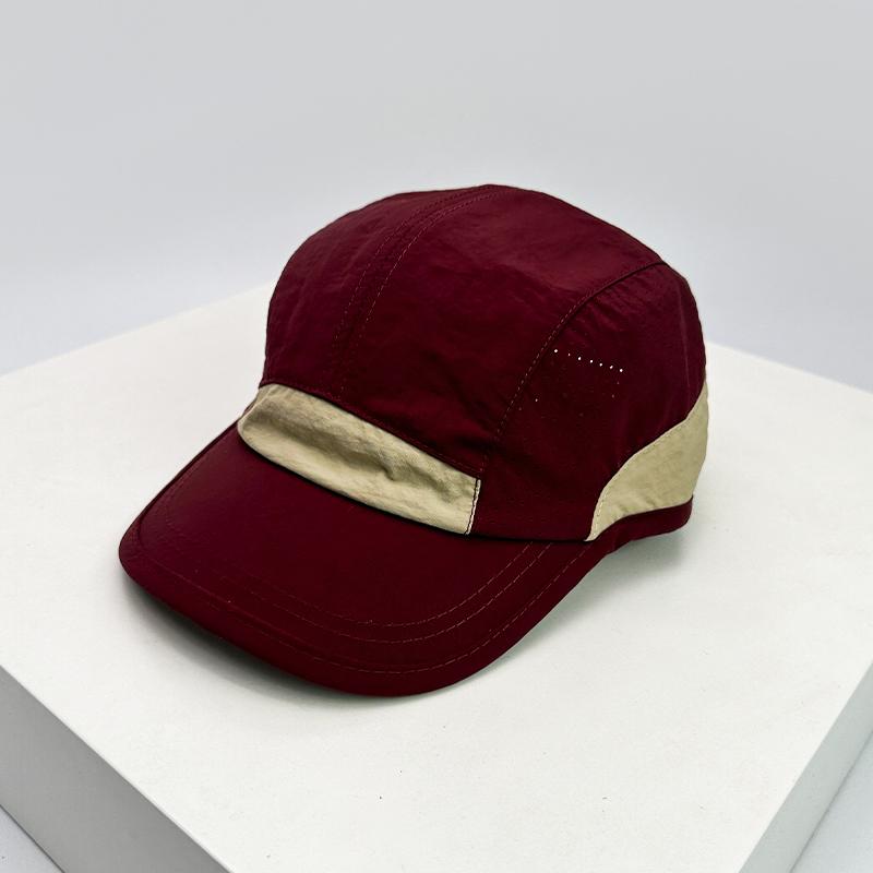 Peaked Drying Fast Color Contrast Blocking Women  Men For Neutral Gender Fresh Hats Short Eaves Breathable Mesh Sunshade Outdoor Caps Versatile
