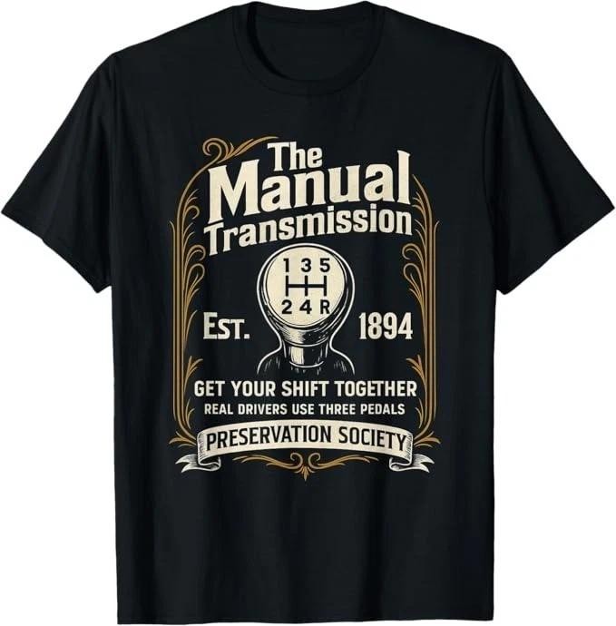 

Unisex Adult Casual Graphic Manual Transmission Preservation Societ... XL
