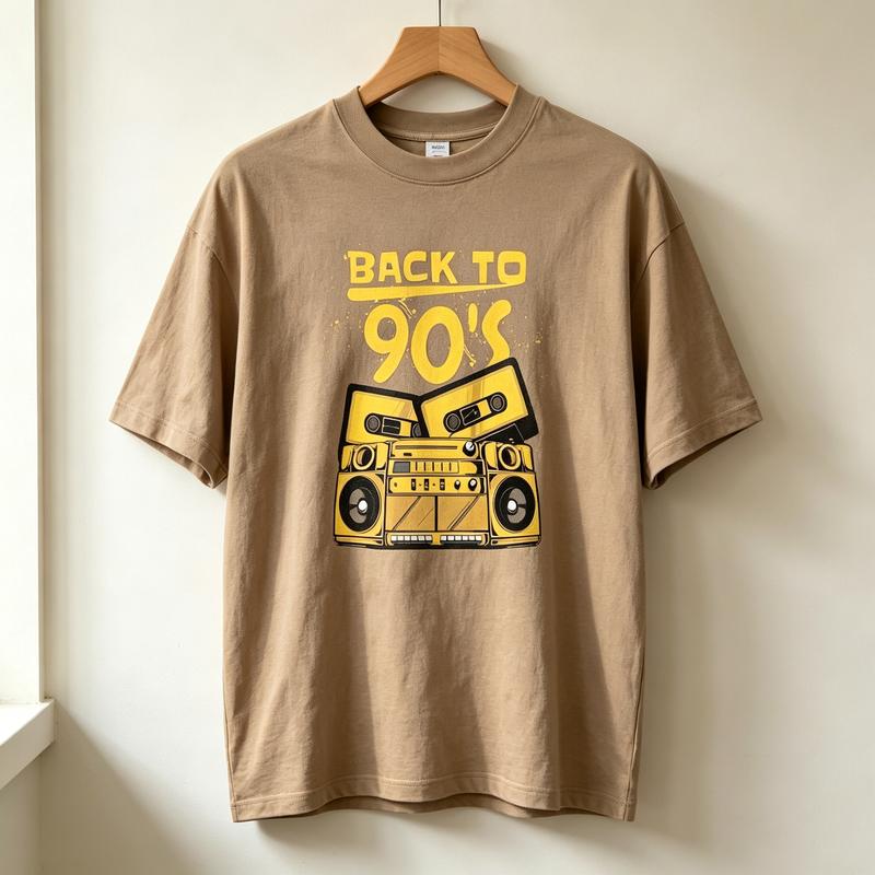 Back To 90s Retro Boombox Cassette Tape Graphic T Shirt Unisex Unisex Cotton Short Sleeve Tee Hip Hop Casual Summer Gift For 90s