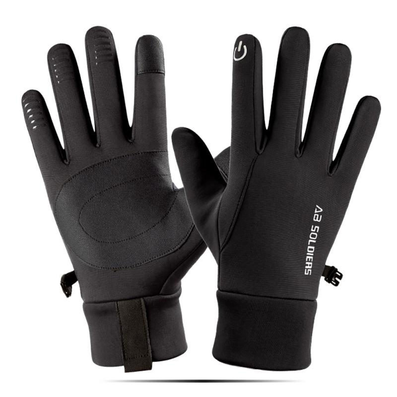 Buy Winter Cycling Gloves Waterproof Thermal Fleece Full Finger Warm