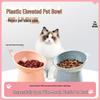 Nordic Style Elevated Cat & Dog Bowl - Slanted, Anti-Spill, Neck Protection Pet Bowl