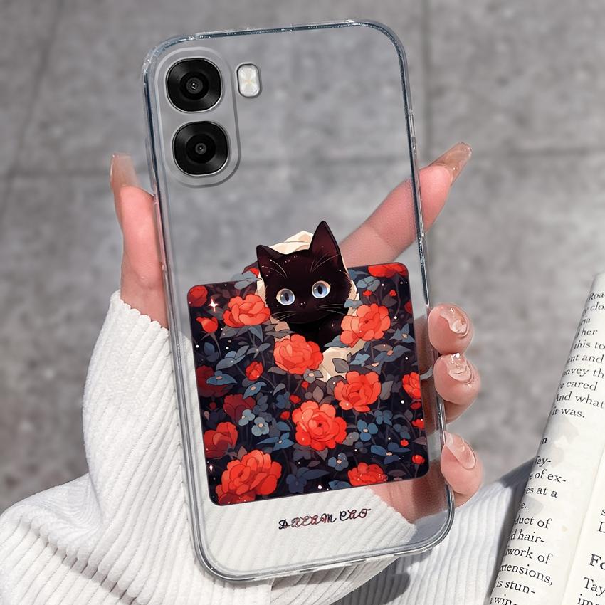Kompatibilní Pro Oppo A6x A5x A6 Pro A39 K12x Kryt na telefon Roztomilý vzor Malý princ Měkké průhledné silikonové pouzdro s chráničem objektivu Pro Oppo Nárazníkové pouzdro