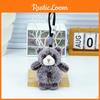 Cute Rabbit Giraffe Panda Animal Plush Keychain Toy Decoration Gift Keyrings