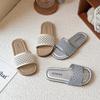 Children's Open-toe Slippers Summer Mesh Breathable Korean Style Slipper for Girls Outdoor Non-slip Kids Flat Slippers