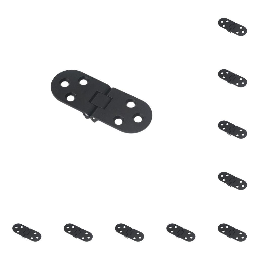 

10 Pieces Cabinet Door Hinge Pre-drilled Electroplated Hinges Gold чёрный