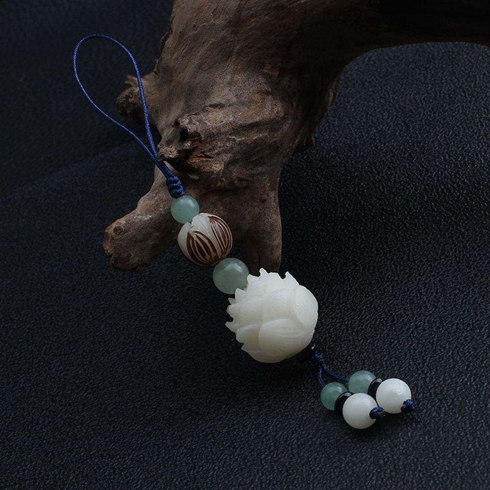 Cord Car Pendent Bag Pendant Bodhi Lotus Flower Keychain Cell Phone Lanyard Mobile Phone Lanyard