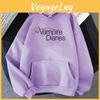 Ny The Vampire Diaries Print Hættetrøje Kvinder Mænd Afslappede Toppe Efterår Og Vinter Sweatshirts Langærmet Harajuku Pullover