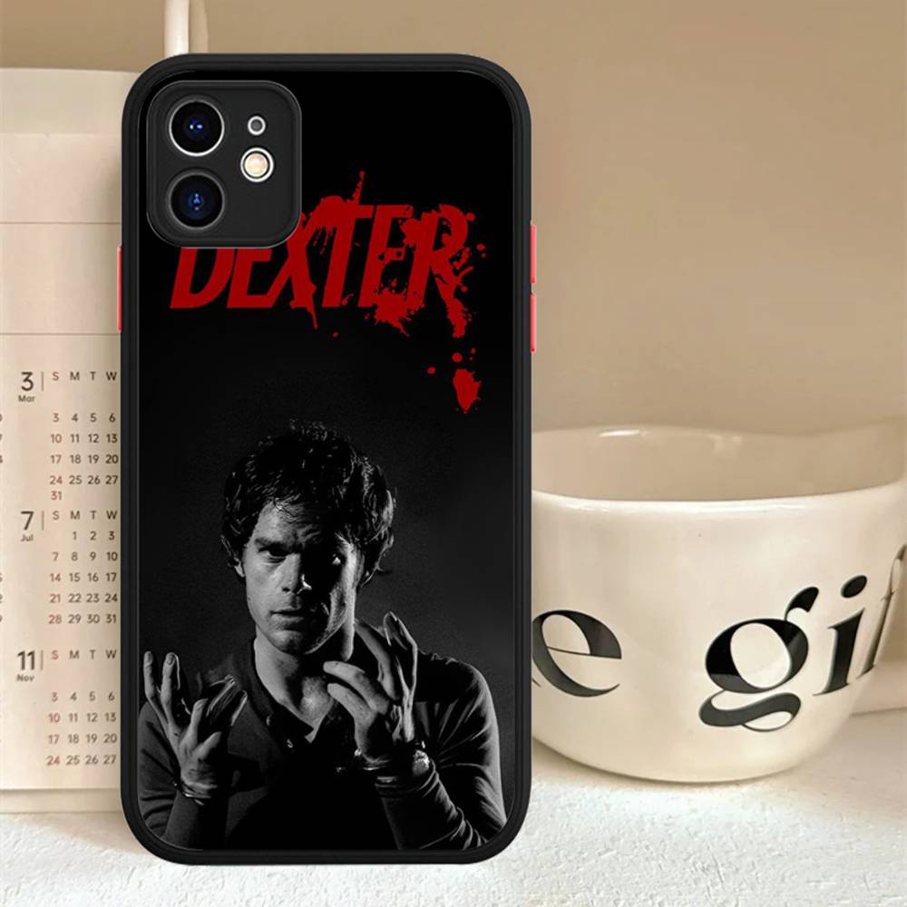 Dexter Morgan Phone Cases For IPhone 16 15 14 Plus 13 12 11 Pro Max Matte Oft Bumper Phone Cover