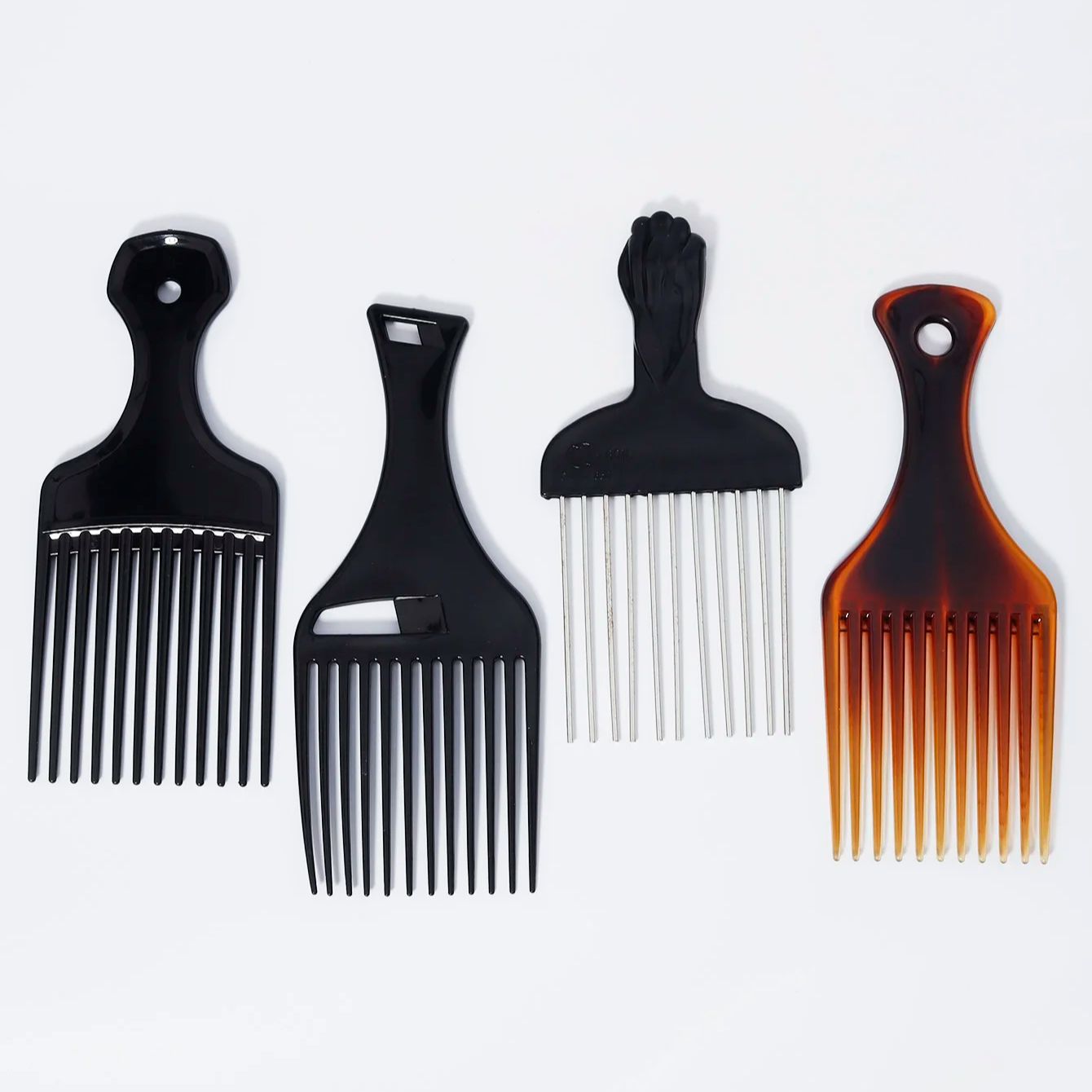 

4pcs African comb metal hair comb set, suitable for men and women s curly hair styling combs For Hair Accessories
