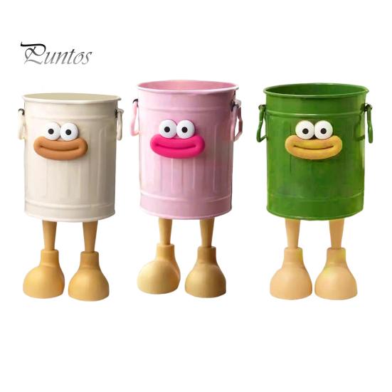 Practical Pen Storage Solution Cartoon Holder Round Vertical Pencil for Office Home Desk Organizer Study Desktop Accessories Pens Erasers Crayons