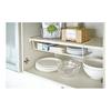 [Bulk Purchase Set of 2] Yamazaki Jitsugyo Tableware Storage Plate Dish Storage L White 2960 | Dish Stand Dish Rack 2 Tier Shelf Kitchen Dishes