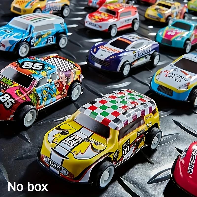 Mini Alloy Toy Cars Set with Storage Box Pull Back Vehicles for Kids