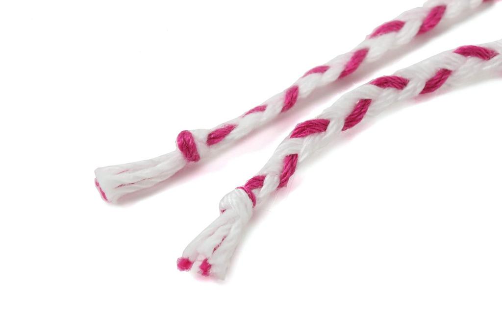 [Kumihida] 2020 Version (thin 2 Colors) Pink. Hida Takayama Braided Cord Brand. Handmade by Hida Craftsmen.