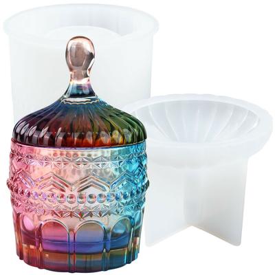 DIY Aufbewahrung Schmuckschatulle Kristall Epoxidharzform Silikon Aufbewahrungsbox Formenbau Werkzeuge Schmuckhalter Etui Silikonform