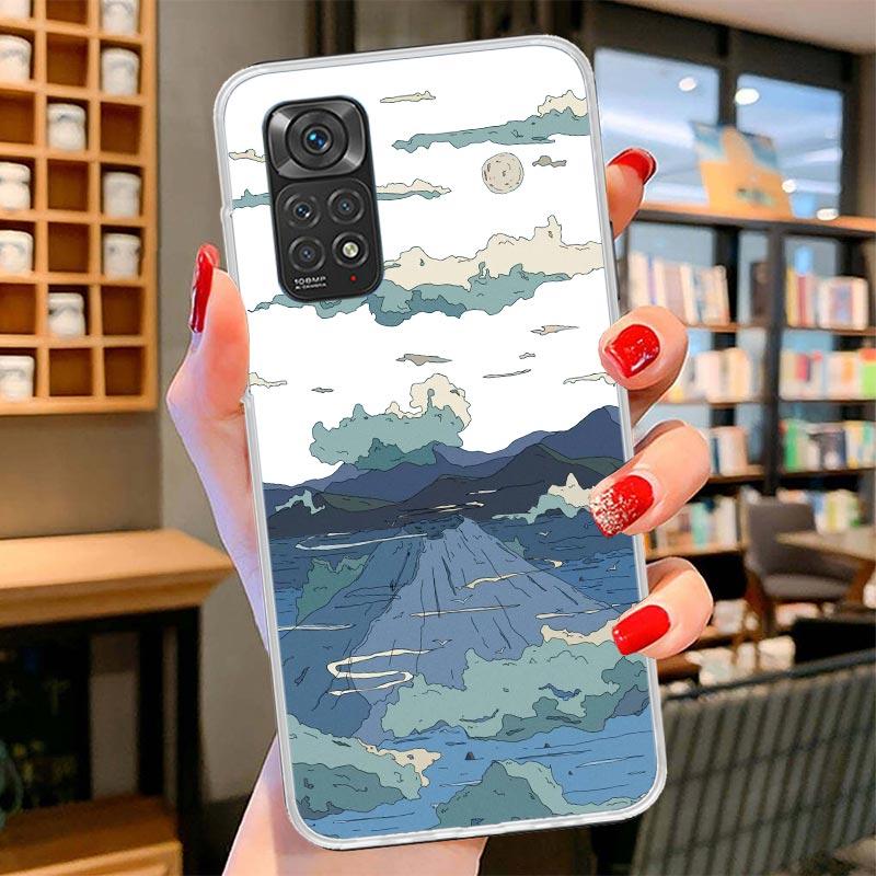 Anime Aesthetic Scenery Cover Phone Case For Xiaomi Redmi Note 15 14 13 12 11 10 Pro Plus 14S 12S 11S 11T 11E 10S Soft Fundas Sh