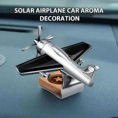 Solar Powered Aircraft with a Unique Scent Solar Aircraft Decorative Aromatherapy Optical Concentrator Car Aroma Plane